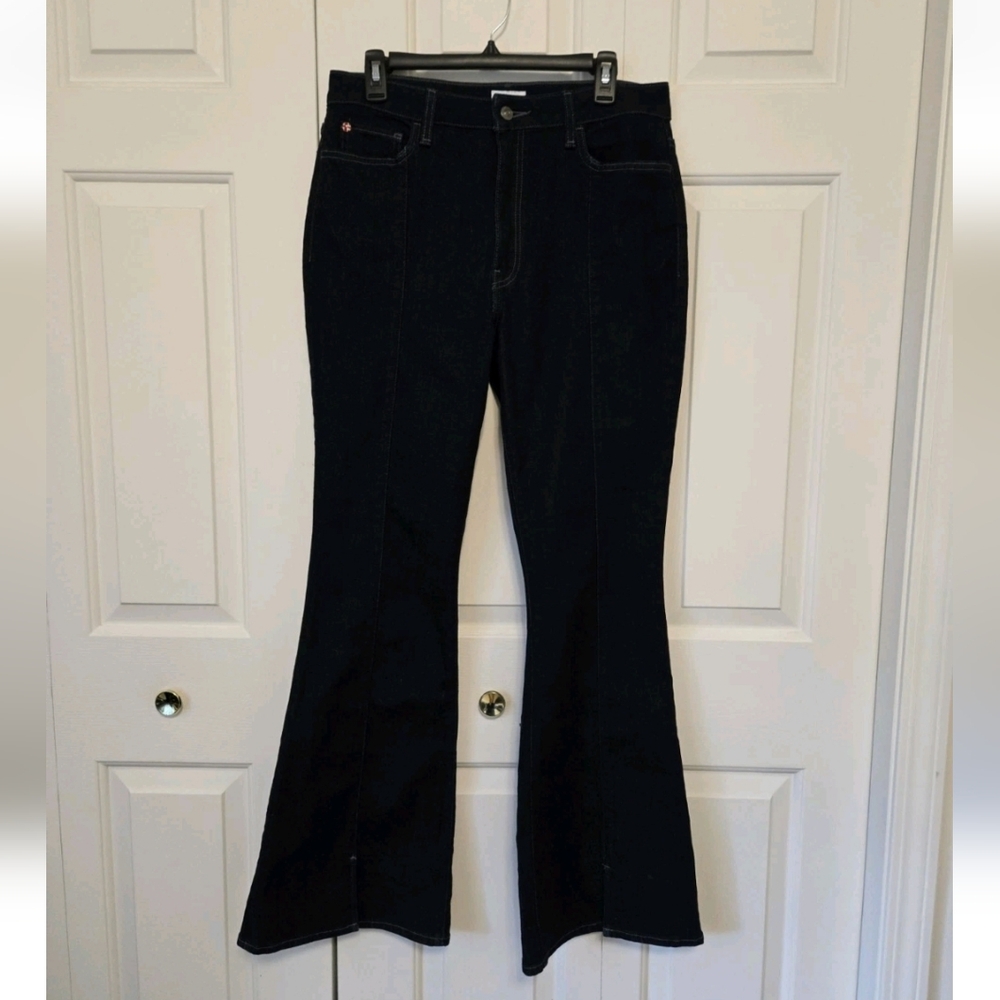 Hudson Womens Heidi High Rise Flare Dark Wash Jeans Size 30